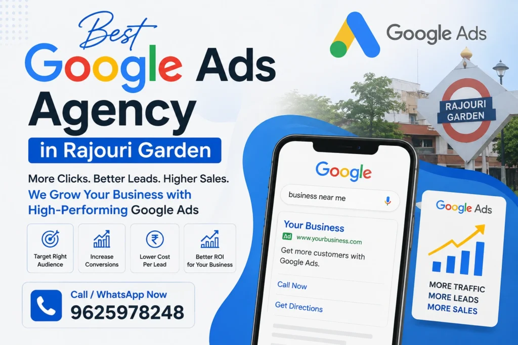 Google Ads Agency in Rajouri Garden